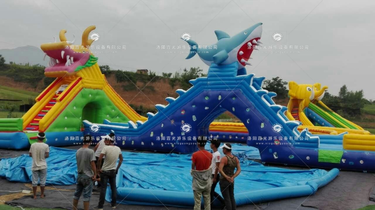 九龙坡龙鲨嬉水儿童乐园充气游泳池